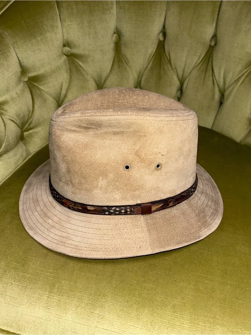 Lee fedora hat  brown vintage Size X Large